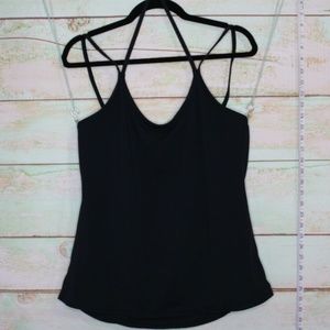 Black Strappy Scoop Back Fabletics Workout Tank
